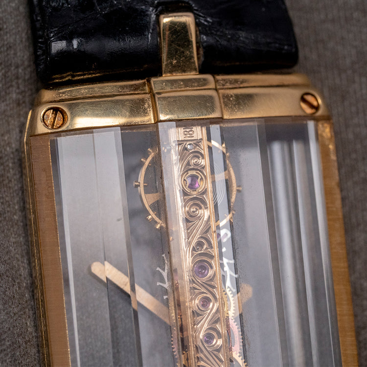 1988 Corum Golden Bridge 18ct Gold Mid-Size 20mm 13.150.56