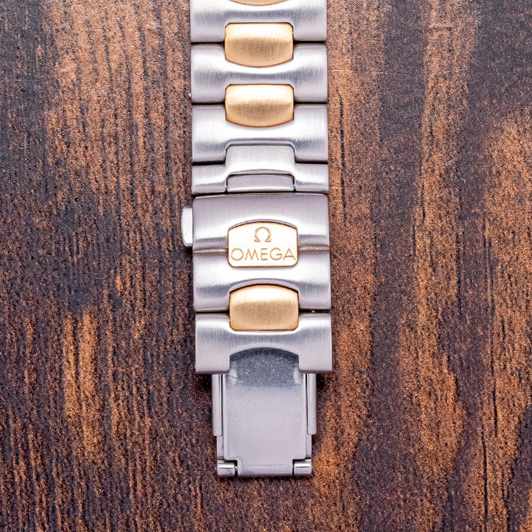 1986 Omega Seamaster Polaris Two-Tone Owl Dial on Bracelet 396.1022