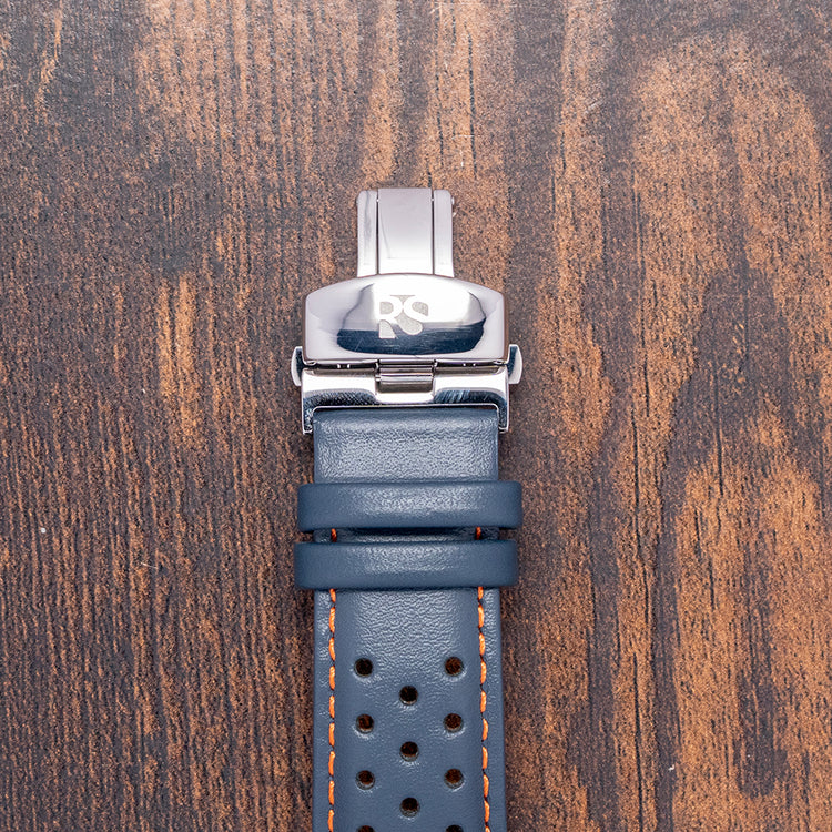 2025 Richurus Bullhead Chrono Quartz Blue on Strap 43.5mm