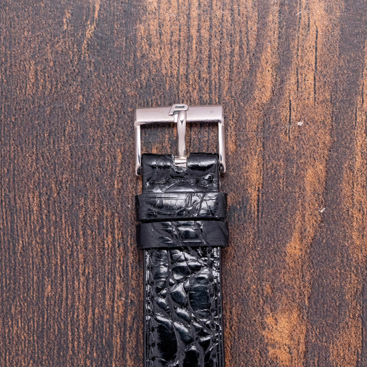 1970s Piaget Black Tie Emperador TV 18ct White Gold 9434