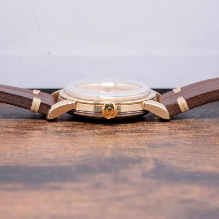 1954 Omega Seamaster Automatic Waffle Gold Capped 34mm 2846-3 SC