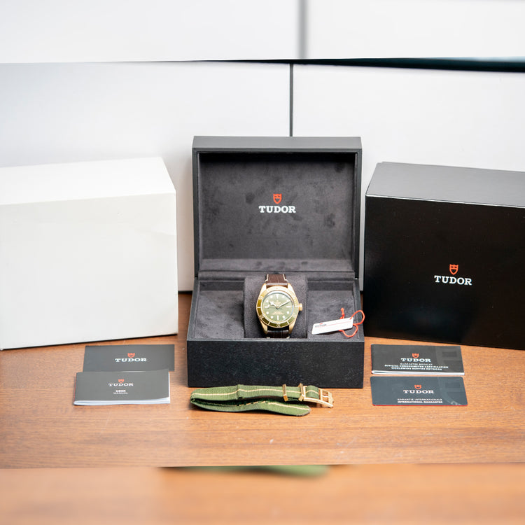 2021 Tudor Black Bay 58 18ct Gold Green Dial 79018V