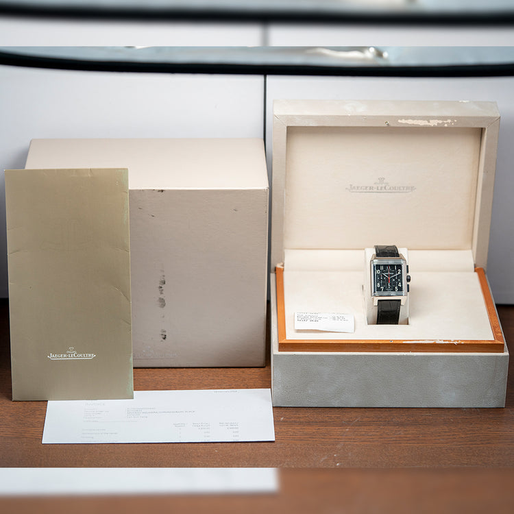 2000s Jaeger-LeCoultre Reverso Squadra Chronograph GMT 230.8.45