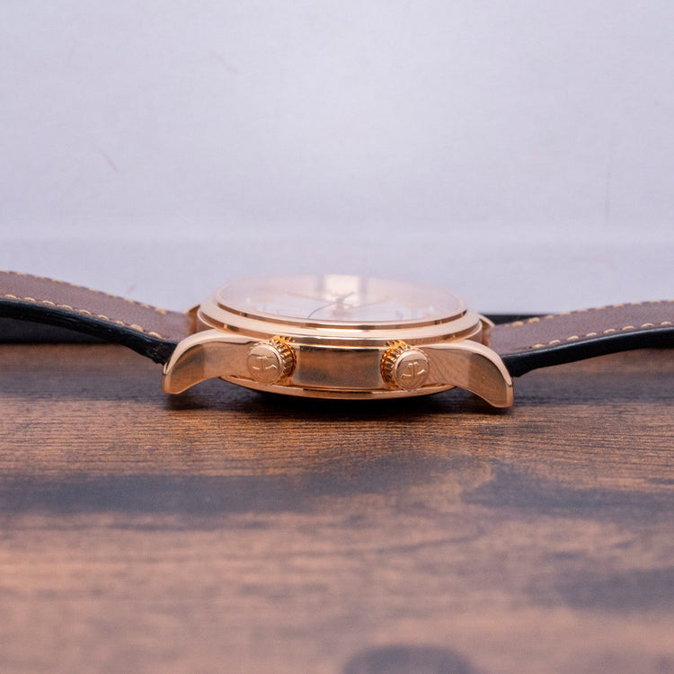 2000s Jaeger LeCoultre Reveil Alarm 18ct Rose Gold 141.2.97