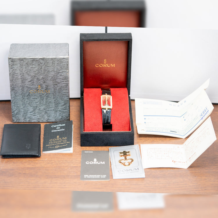 1988 Corum Golden Bridge 18ct Gold Mid-Size 20mm 13.150.56