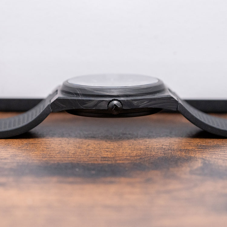 2024 Tissot PRX Black Carbon Automatic 40.5mm on Rubber