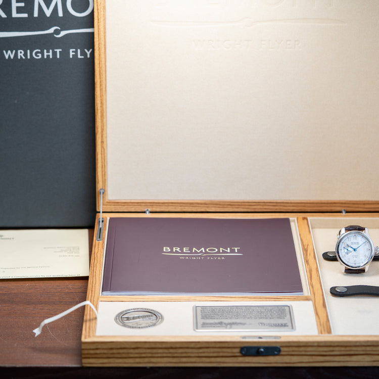2010s Bremont Wright Flyer 18ct White Gold Limited 43mm
