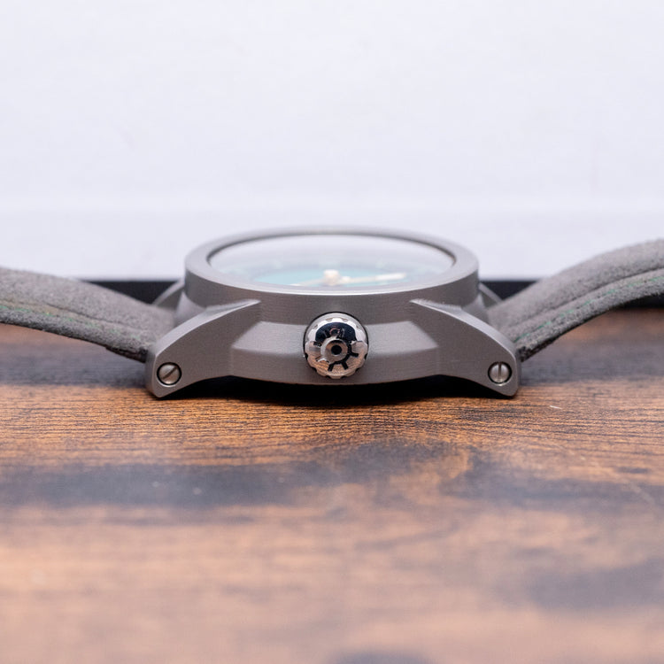 2020 Schofield Strange Lights Not Quite Green Titanium 44mm