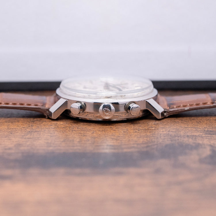 1970s Enicar 'Garnix' Chronograph Silver Dial Valjoux 72 36.5mm