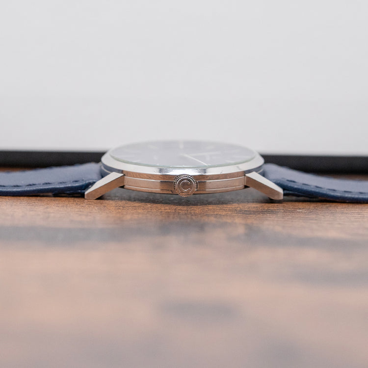 1970s Certina Jubile Blue Dial Manual Cal. 396 Steel 34mm