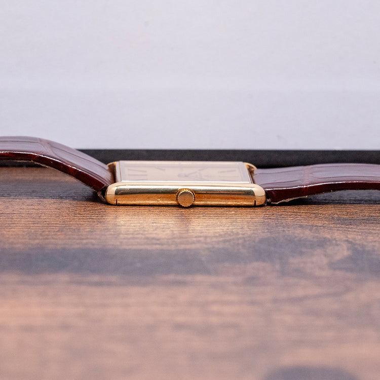 1970s Vacheron Constantin 'Tank' 18ct Gold 33201 23x28mm