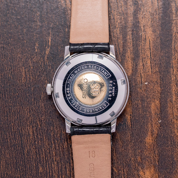 1973 Grand Seiko 56GS 'Hammered' Textured 35mm 5646-7040