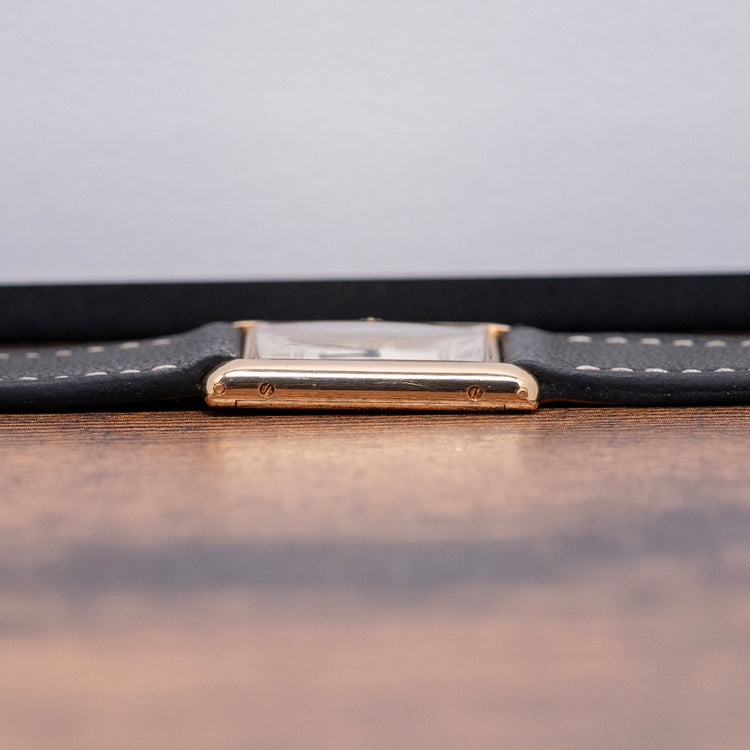 1990s Cartier Tank Louis Guilloche 18ct 96065 24x30mm