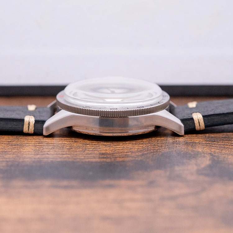 1970s Gallet 'Flying Officer' Black Dial '4th Gen' 36mm