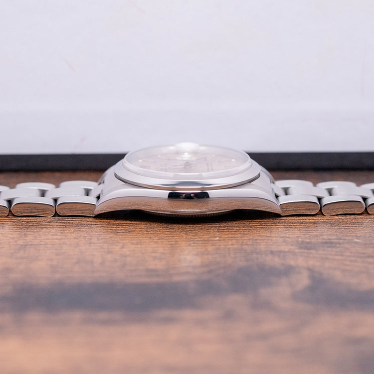 2002 Rolex Oyster Perpetual Date Silver Dial 34mm 15200