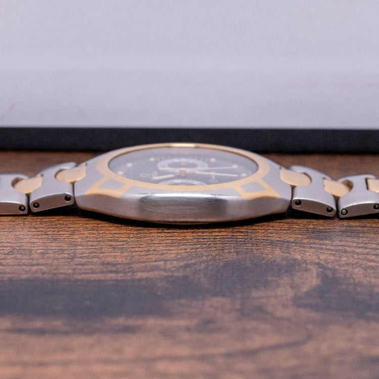 1986 Omega Seamaster Polaris Two-Tone Owl Dial on Bracelet 396.1022