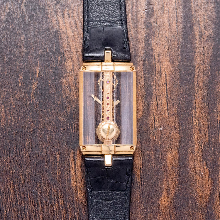 1988 Corum Golden Bridge 18ct Gold Mid-Size 20mm 13.150.56