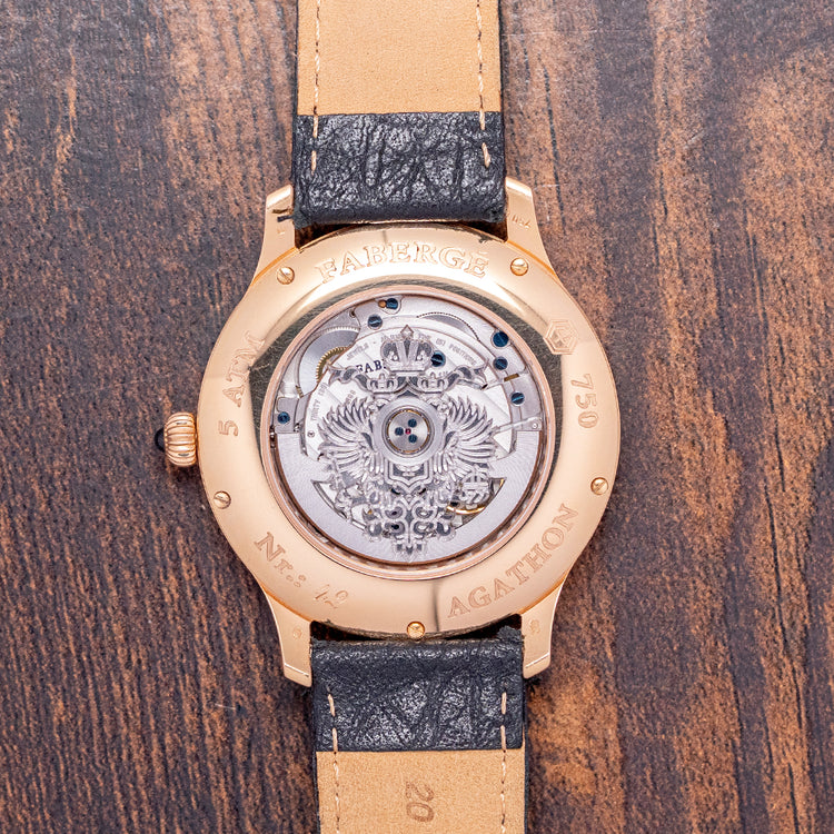 2011 Fabergé Agathon Small Seconds 18ct Rose Gold 40mm