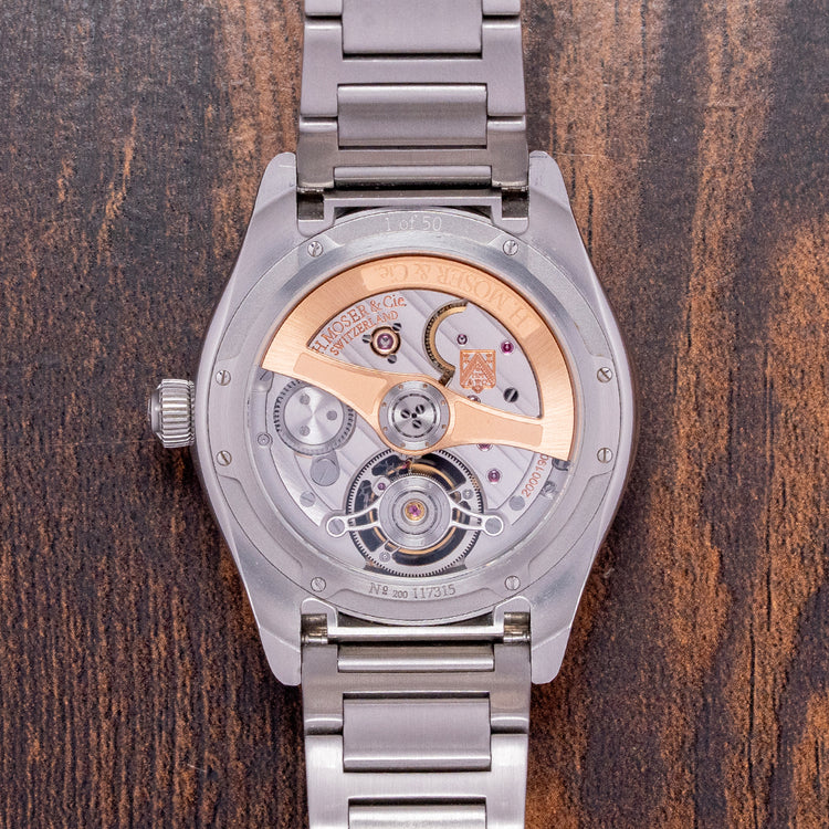 2019 H. Moser & Cie Pioneer Tourbillion Midnight Blue Limited