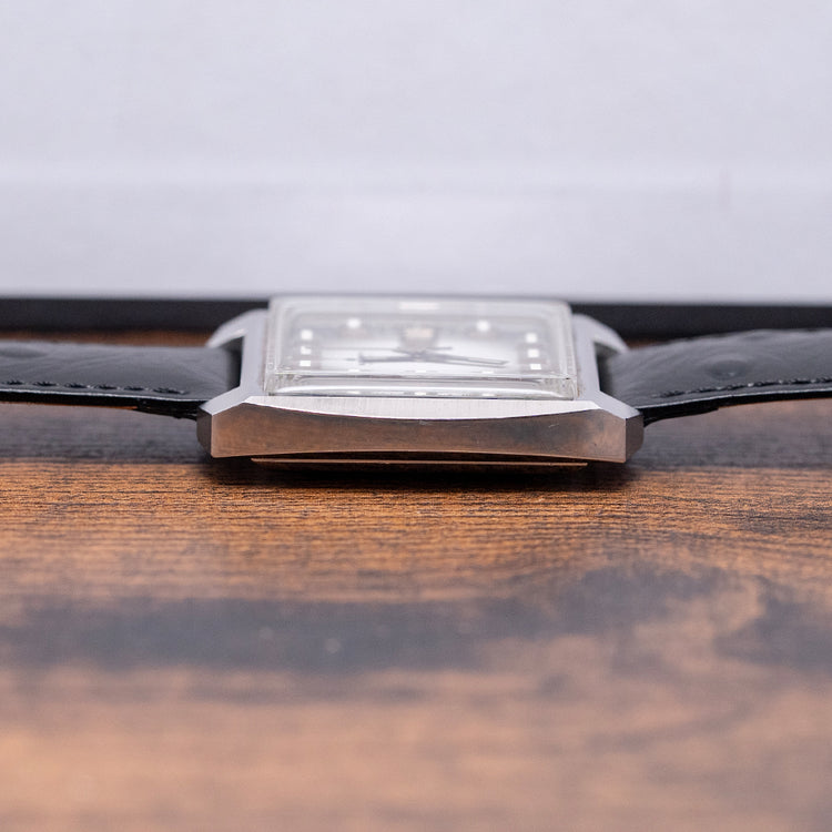 1970s Bucherer Automatic Smoke Grey Dial TV-Case 35mm