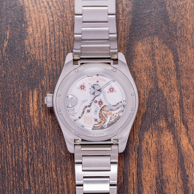 2017 H.Moser & Cie Pioneer Perpetual Calendar Midnight Blue 43mm 3800-1200