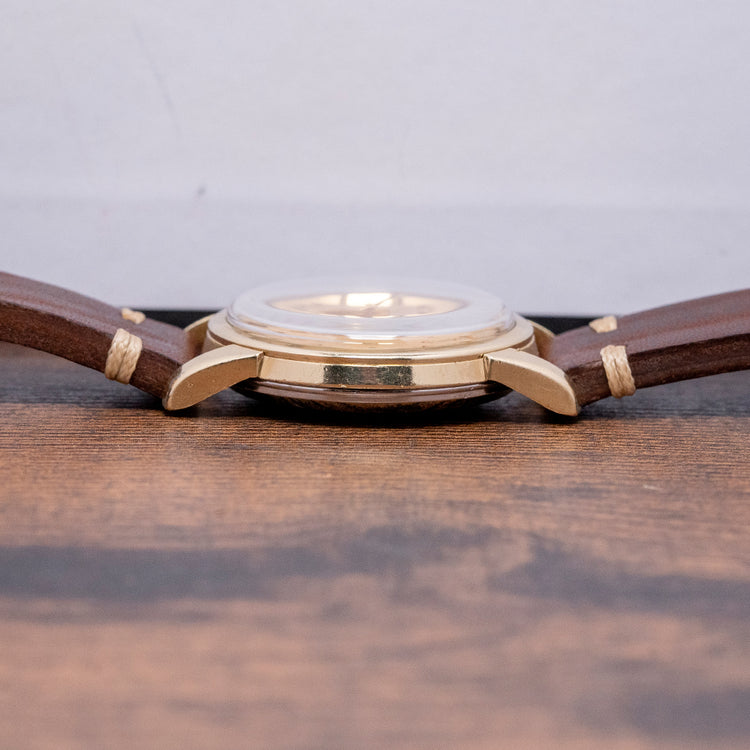 1954 Omega Seamaster Automatic Waffle Gold Capped 34mm 2846-3 SC