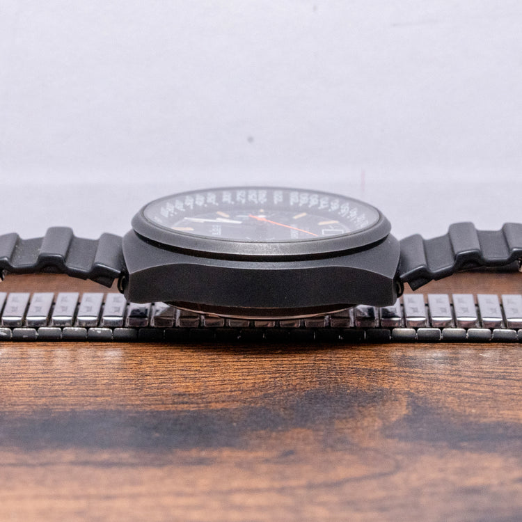 1970s LeJour Black PVD Chronograph Valjoux 7734 40mm