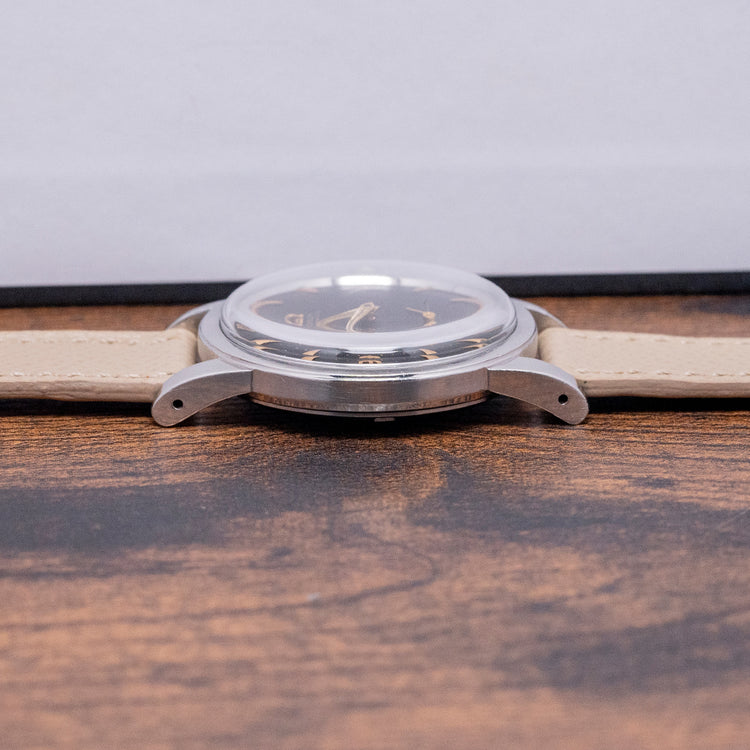 1950 Omega Black Waffle Bumper Automatic Jumbo 36mm 2493-8