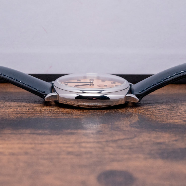 2022 Fears Brunswick Salmon Dial 38mm Exhibition Back