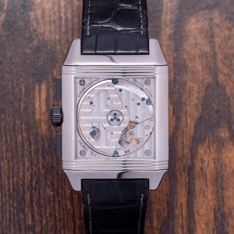 2000s Jaeger-LeCoultre Reverso Squadra Chronograph GMT 230.8.45