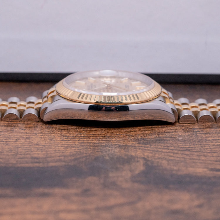 2023 Rolex Datejust 36mm Two-Tone Fluted Motif Dial 126233