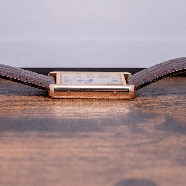 2020 Cartier Tank Solo Large 18ct Rose Gold Quartz 3167 27x34mm