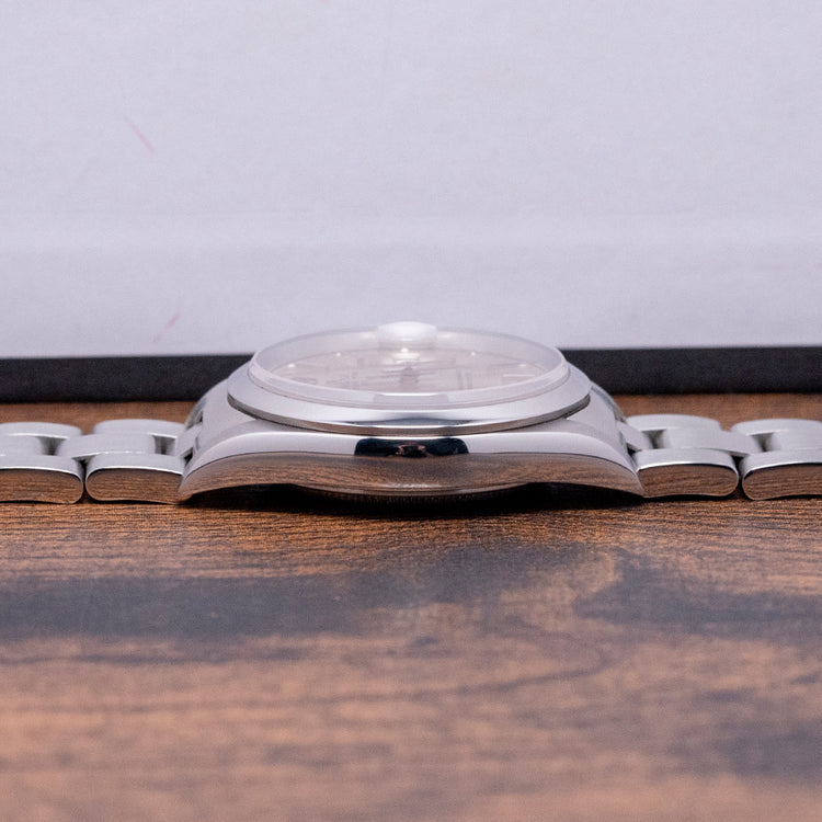 2002 Rolex Oyster Perpetual Date Silver Dial 34mm 15200