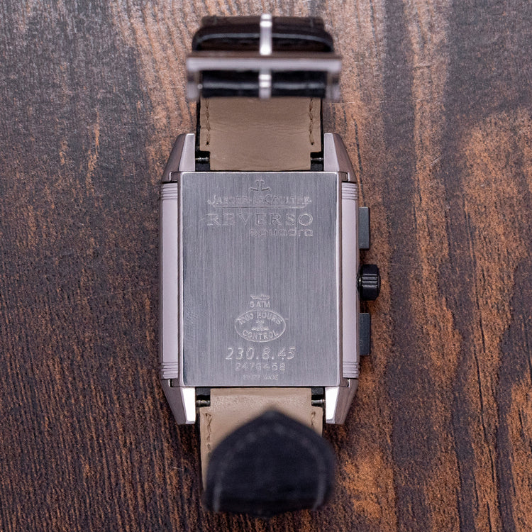 2000s Jaeger-LeCoultre Reverso Squadra Chronograph GMT 230.8.45