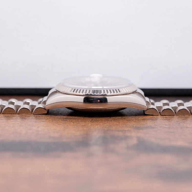 2003 Rolex Day-Date 36mm White Gold 118239 Cherry Red Dial