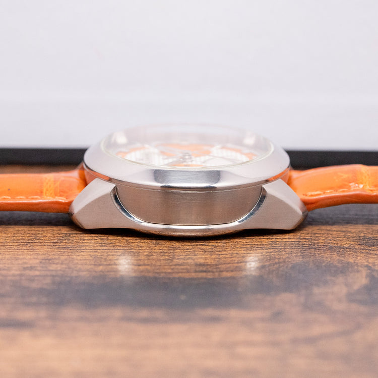 2000s Villemont 18ct White Gold Split Second Chronograph 43mm