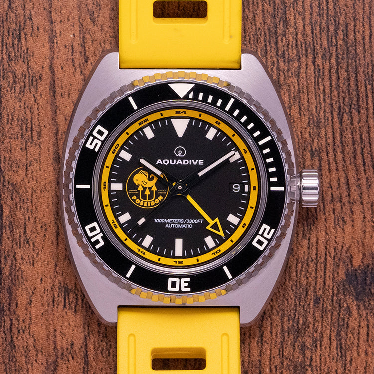 2020 Aquadive 100 Poseidon GMT Yellow Limited Edition
