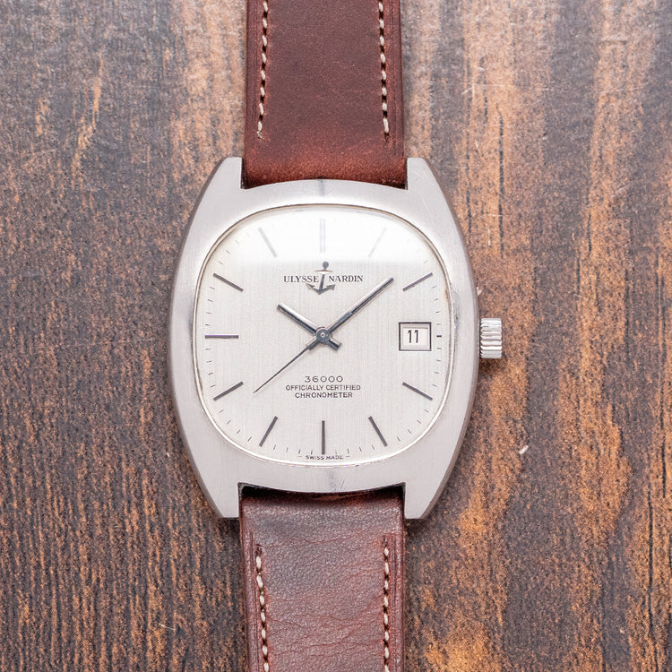 1970s Ulysse Nardin 36000 Chronometer 35mm Cushion Case