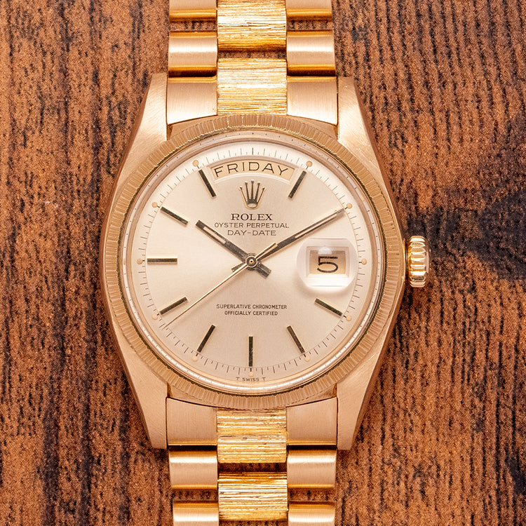 1973 Rolex Oyster Perpetual Day Date 1807 Bark with Bracelet