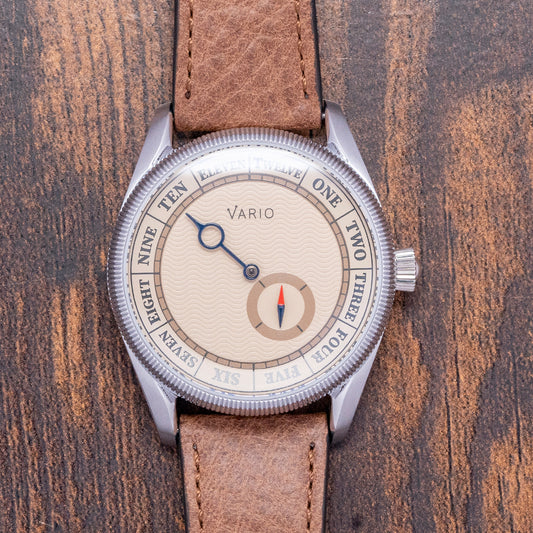 2025 Vario Navi Single Hand Sand Beige Compass 38mm