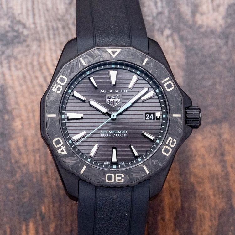 2023 TAG Heuer Aquaracer Solargraph Black DLC 40mm