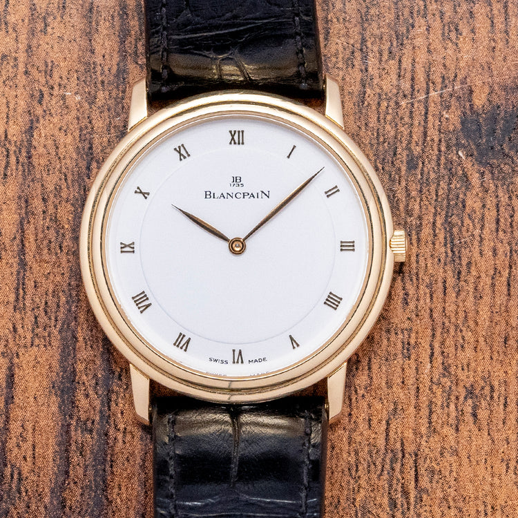 1990s Blancpain Villeret 18ct Yellow Gold 34mm 0021-1418