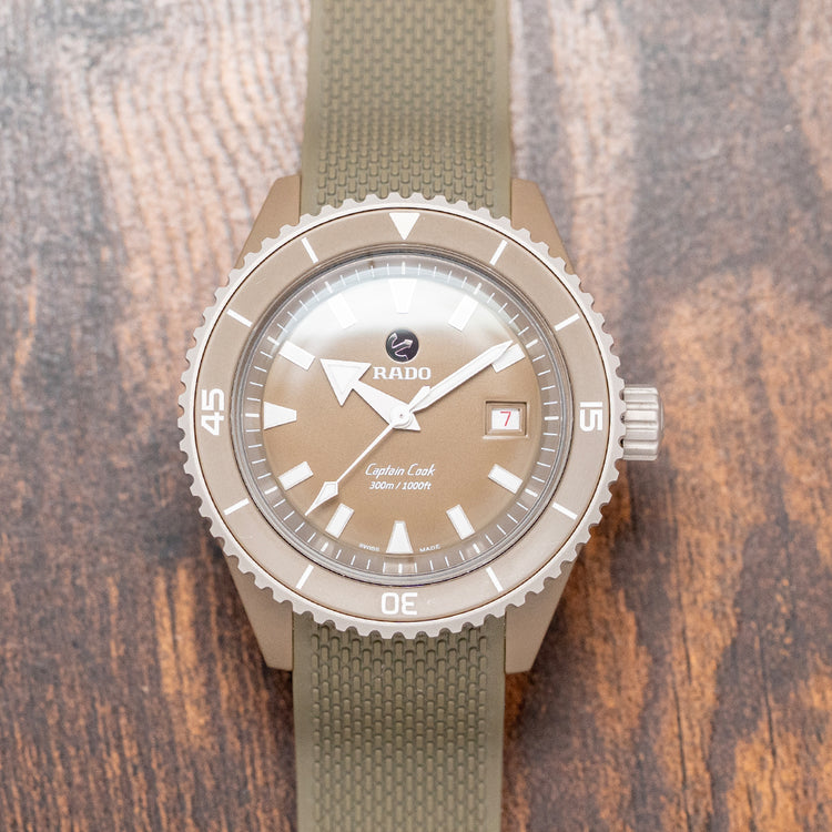 2022 Rado Captain Cook Olive-Green Ceramic Diver 43mm