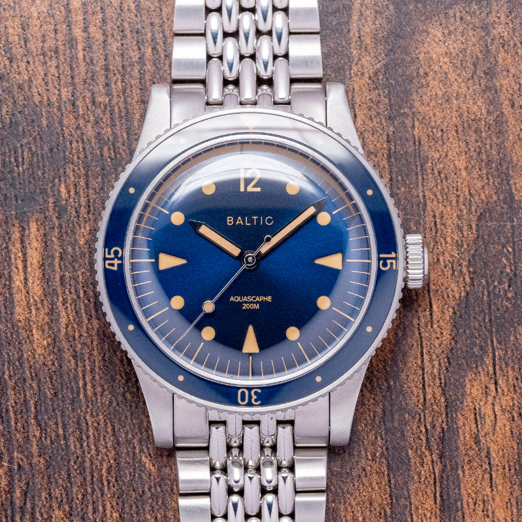 2022 Baltic Aquascaphe Classic Blue Gilt on BOR 39mm