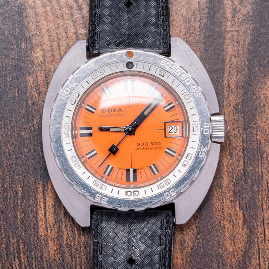 1967 Doxa 'SUB 300 No-T' Professional Orange 'Thin-Case'