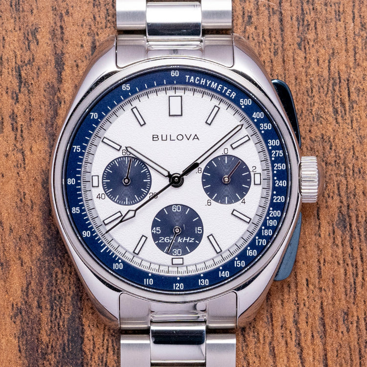 2023 Bulova Archive Lunar Pilot Chronograph Blue 43.5mm 98K112