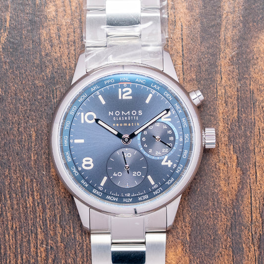 2025 Nomos Club Sport Neomatik Worldtimer Blue 40mm 790
