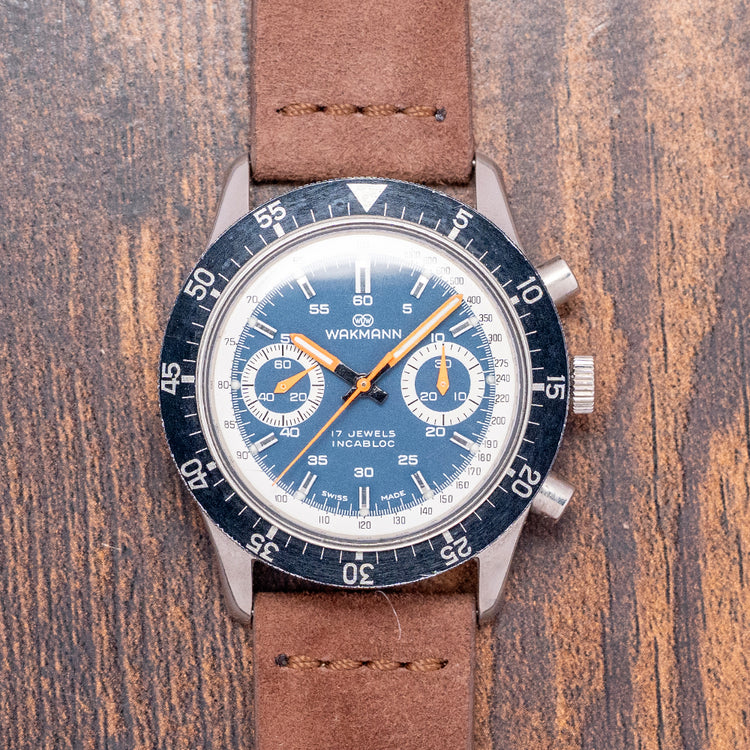 1960s Wakmann Chronograph "Big Boy" Valjoux 236 40mm
