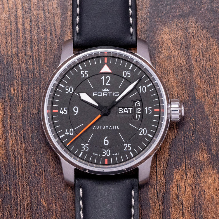 2016 Fortis Aviatis Cockpit Two Black Automatic 41mm