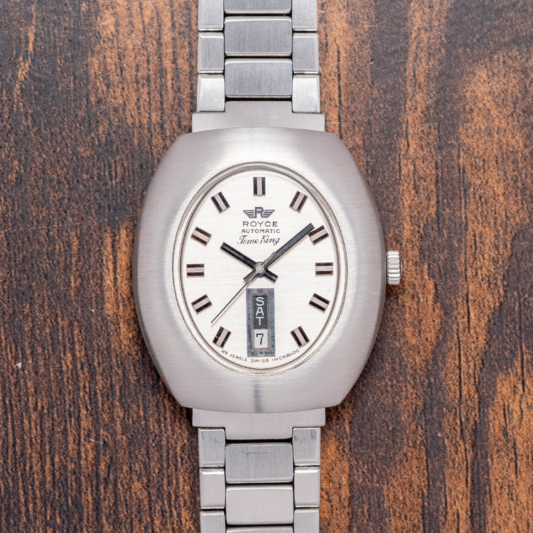 1970s Royce Time King Automatic on Bracelet 37mm